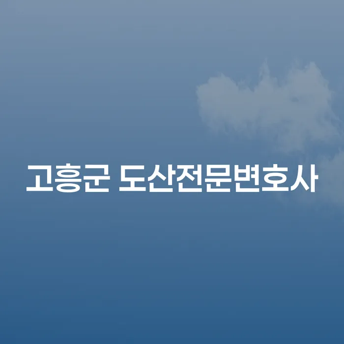 고흥군 도산전문변호사와 함께하는 개인회생 및 파산, 어떻게 시작할까요?